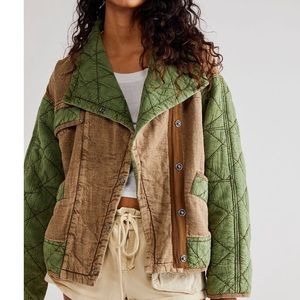 Free People ~ Hope “Military Bomber Jacket ~ Size Large “NWT